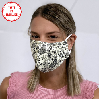 Masque en tissu – Visuel "Fleurs"