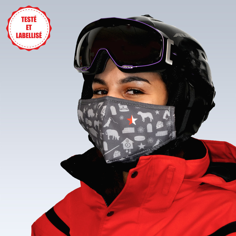Masque pour casque de ski "Valais"