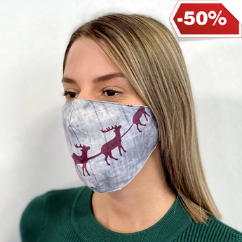 Masque en tissu – Visuel "Traîneau"